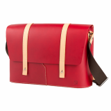 Truhaven Leather Messengerbag _Red_